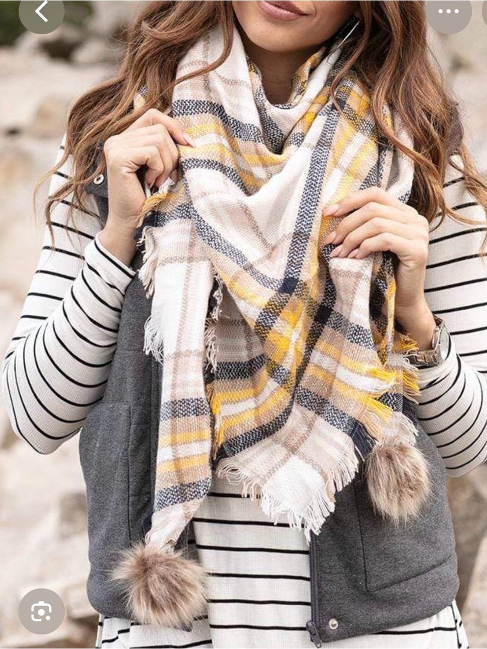 Grace & Lace triangle scarf